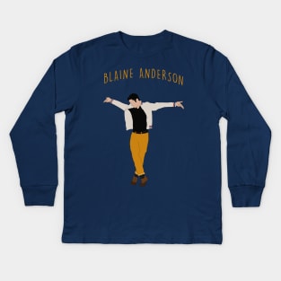 Blaine Anderson Kids Long Sleeve T-Shirt